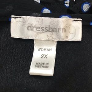 dressbarn Tops - ๐ DressBarn Black Polka Dot Chiffon Tiered Top dressbarn Tops - ๐ DressBarn Black Polka Dot Chiffon Tiered Top